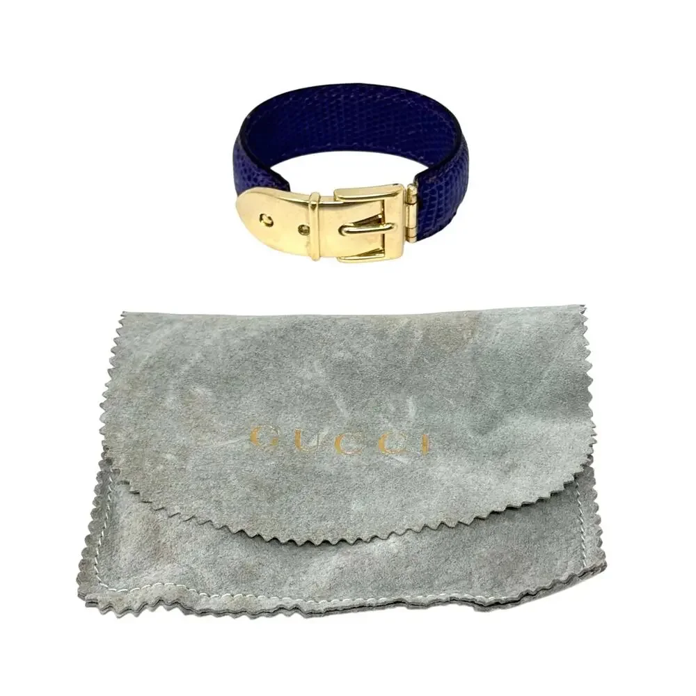 Gucci Purple Lizard Bracelet